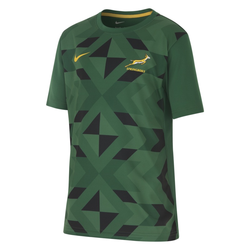 Springboks Mens Pre Match Shirt – Green 23/24 | The Rugby Shop