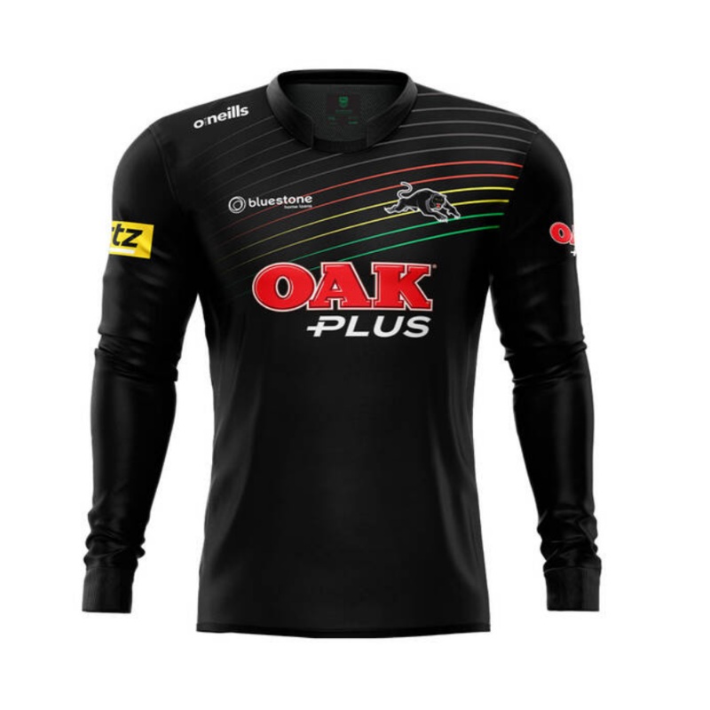 2023 Penrith Panthers Men’s Long Sleeve Training Shirt | The Rugby Shop