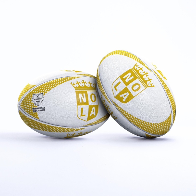 NOLA Gold Gilbert Rugby Supporter Ball | Shop MLR