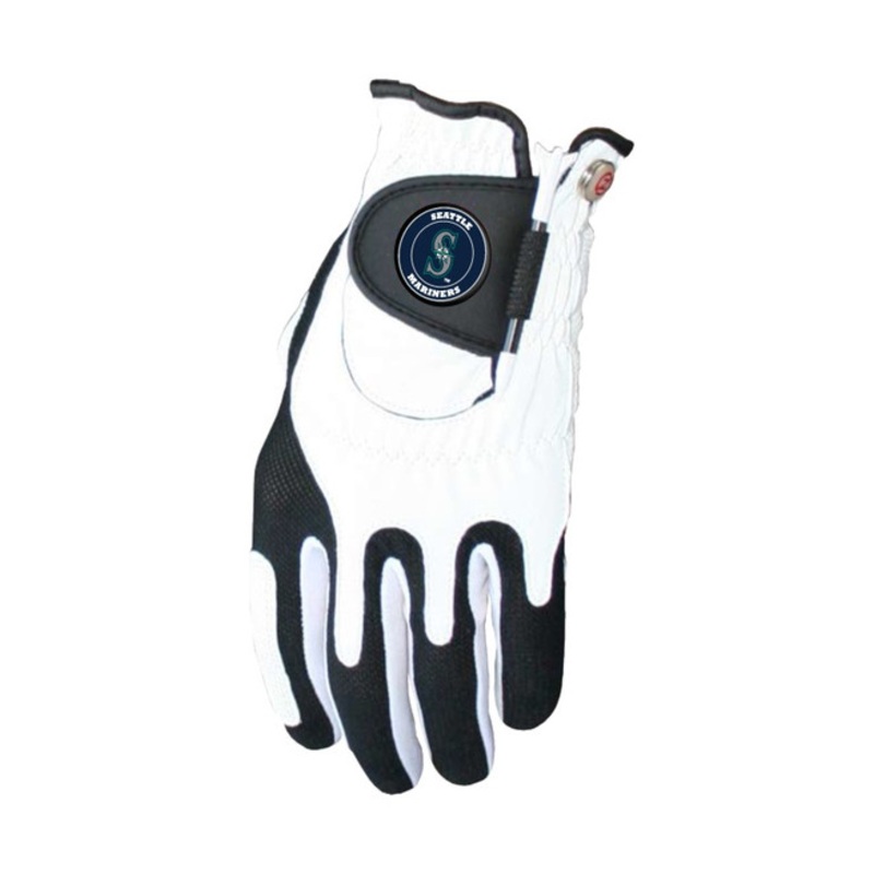 Zero Friction MLB Seattle Mariners White Golf Glove, Left Hand
