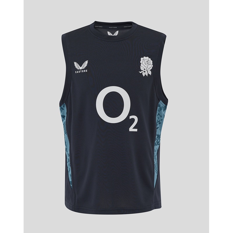 2025 Castore England Rugby Sleeveless T-shirt Black | The Rugby Shop
