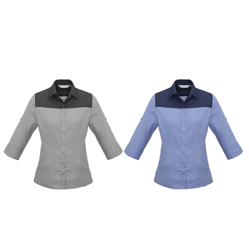 S503LT Ladies Havana 3/4 Sleeve Shirt