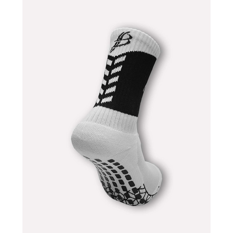 Bourke Miniz Anti-Slip GAA Midi Socks  Black/White (Kids / Adults)
