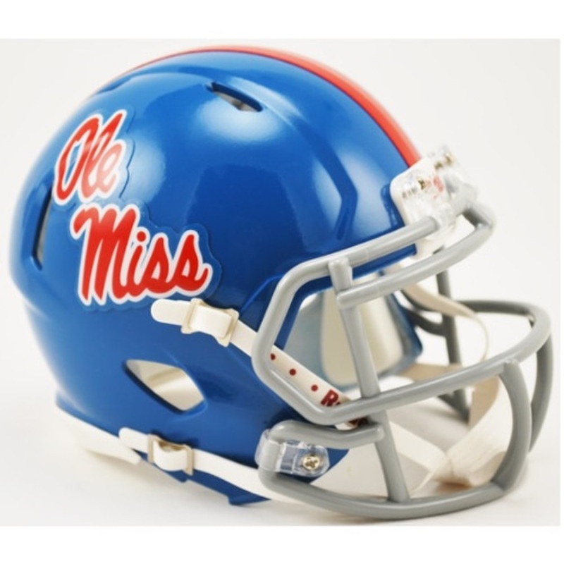 Mississippi (Ole Miss) Rebels Alternate Powder Blue NCAA Riddell SPEED Mini Helmet