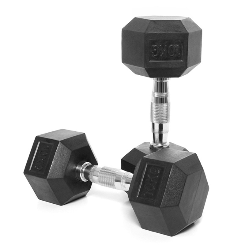 10kg Hexagon Dumbbells. Perfect for your home gym. | The Rugby Shop