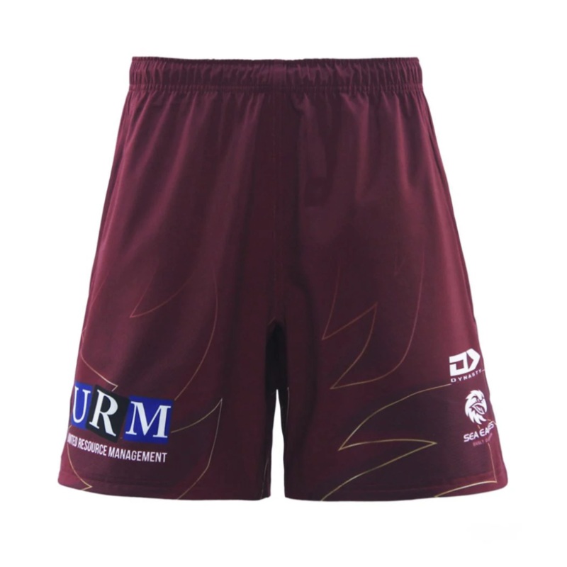 2025 Sea Eagles Mens Black Gym Shorts | The Rugby Shop