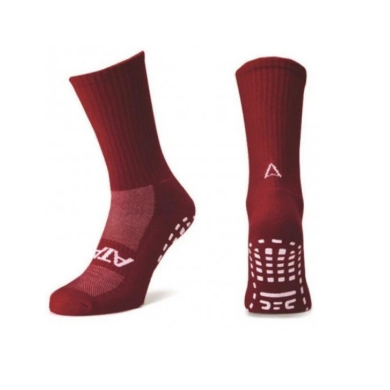 ATAK SHOX Mid-Leg Grip Socks Maroon