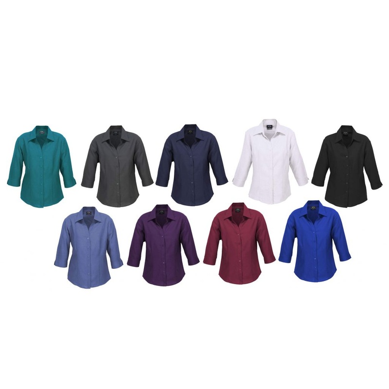 LB3600 Ladies Plain Oasis 3/4 Sleeve Shirt
