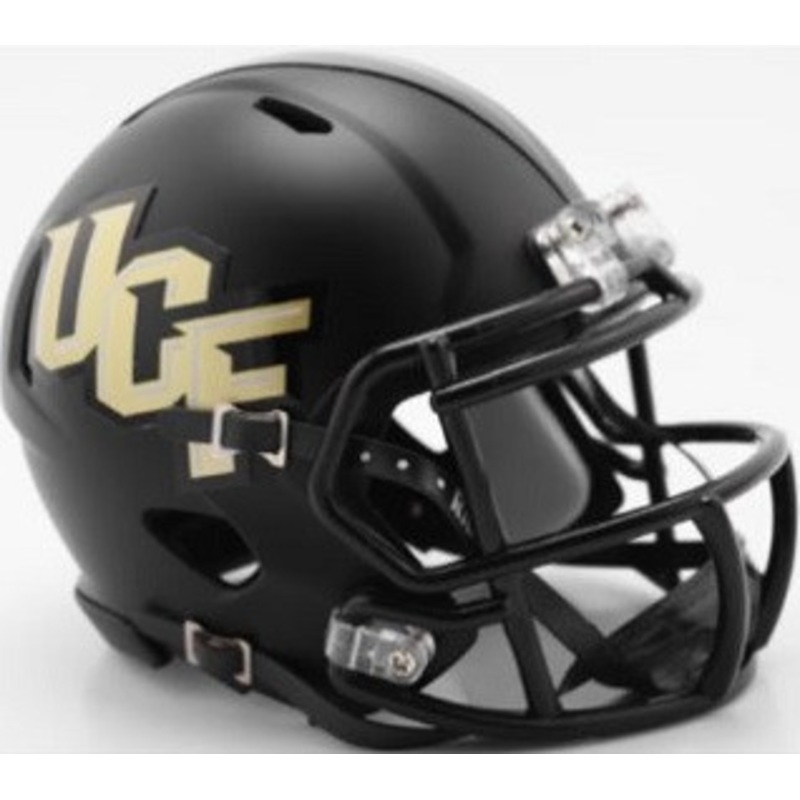 UCF Knights Matte Black Anthracite SPEED Mini Helmet