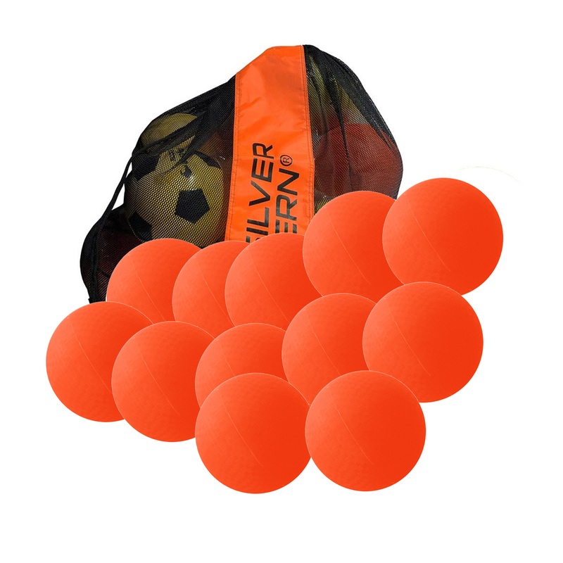 12 Pack Kiwi School Playground Balls With Carry Bag
