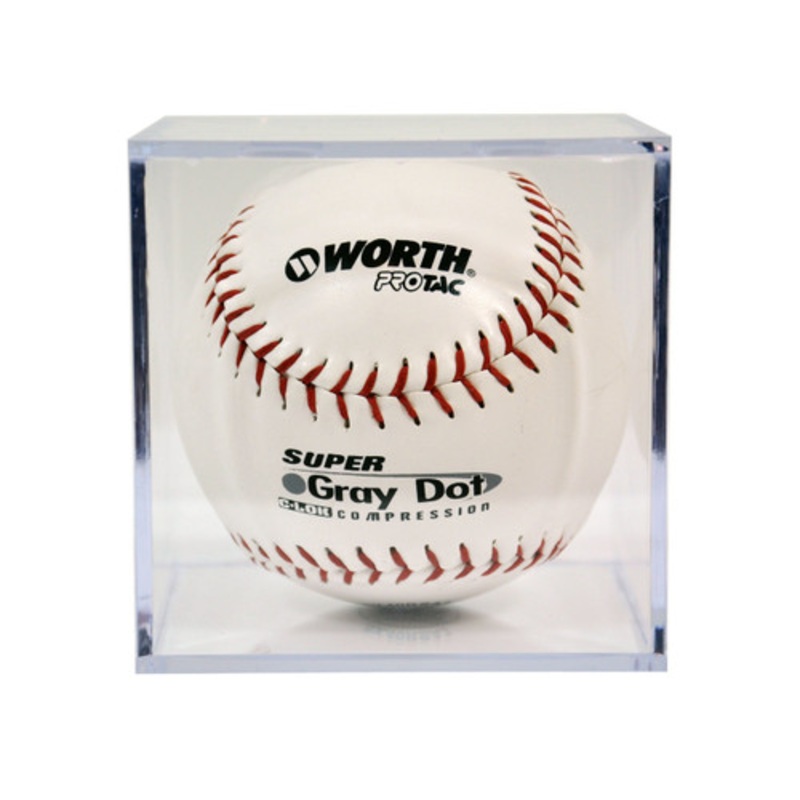 12 each SOFTBALL CUBE DISPLAY CASES