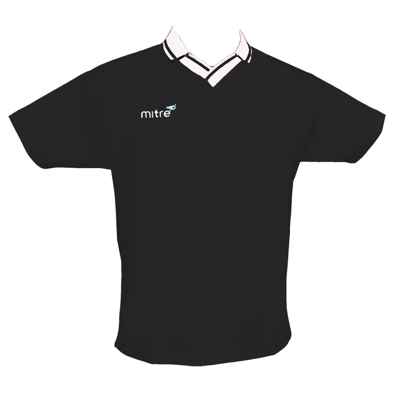 Mens Mitre Genoa Football Jersey -Black/White