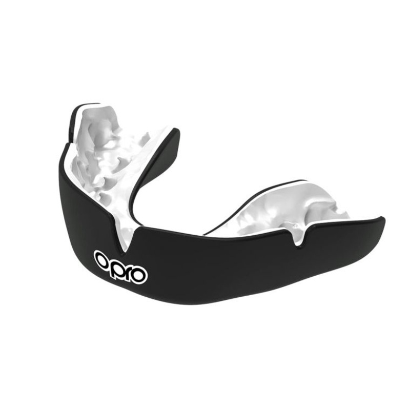 Opro Instant Custom-Fit Single Gum Shield – Black | The Rugby Shop