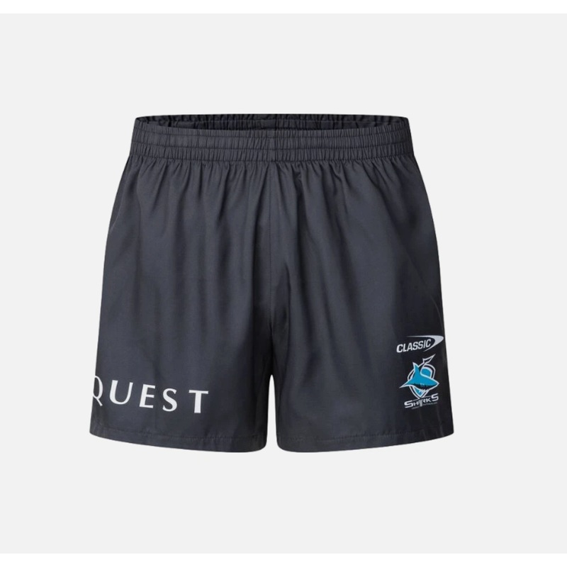 2025 Cronulla Sharks Gym Shorts | The Rugby Shop