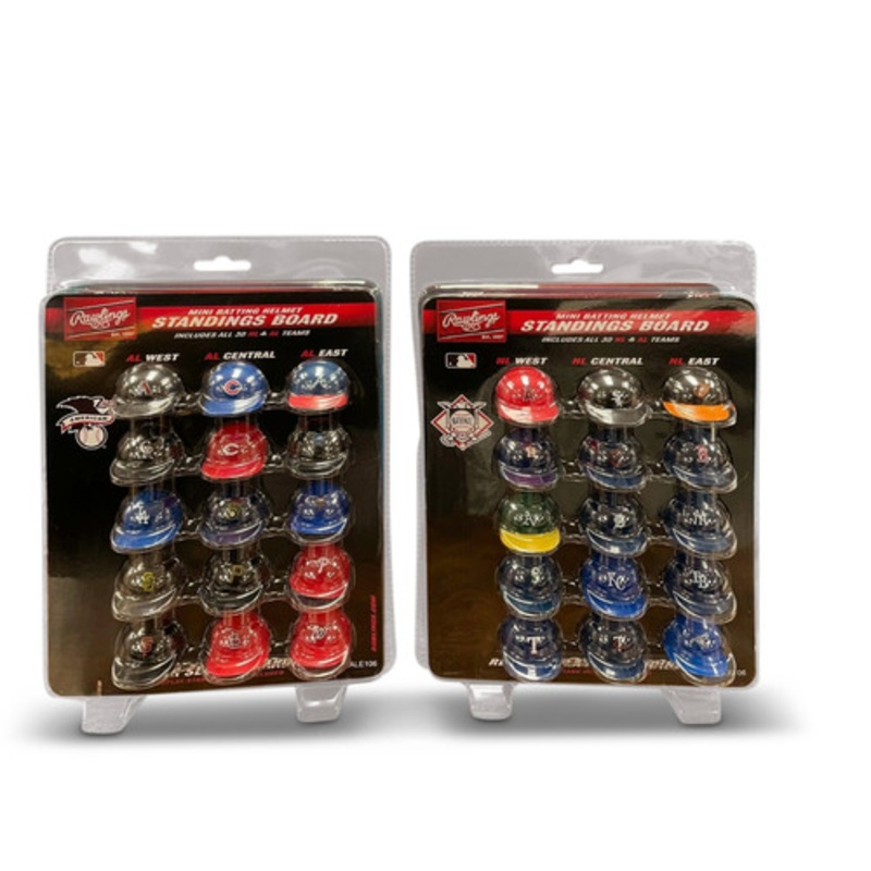 MLB MICRO MINI POCKET PRO PACK BATTING HELMET STANDINGS DISPLAY BOARD TRACKER SET