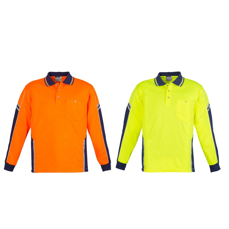 ZH238-Syzmik Unisex Hi Vis Squad Polo – Long Sleeve