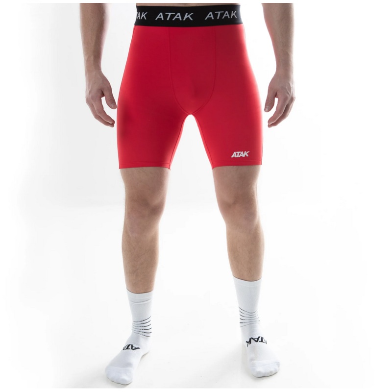 Atak Compression Shorts Men’s Red | The Rugby Shop