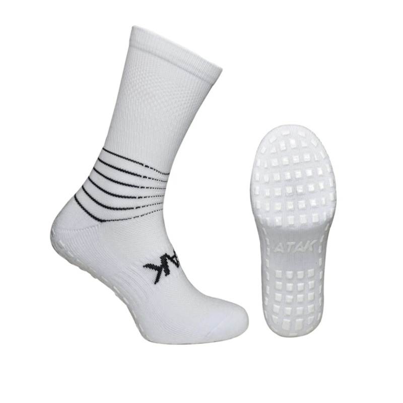 ATAK Premium C GRIP Socks White | Anti-Slip