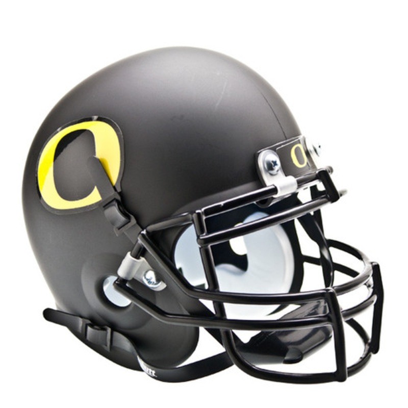 Oregon Ducks Schutt Mini Authentic Helmet – FLAT BLACK