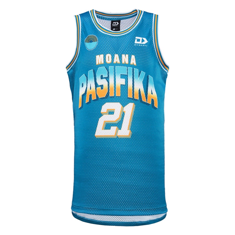 2024 Moana Pasifika Mens Blue Basketball Singlet | The Rugby Shop