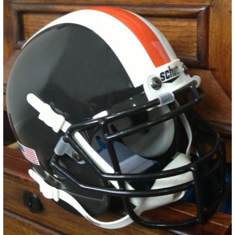 Oregon State Beavers Alternate Black with Stripes Schutt Mini Authentic Helmet