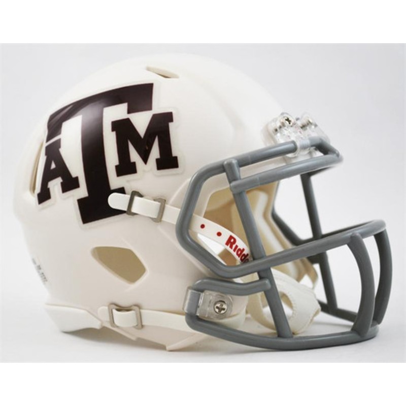 Texas A&M Aggies Alternate White NCAA Riddell SPEED Mini Helmet