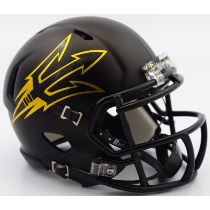 Arizona State Sun Devils SATIN BLACK Revolution SPEED Mini Helmet