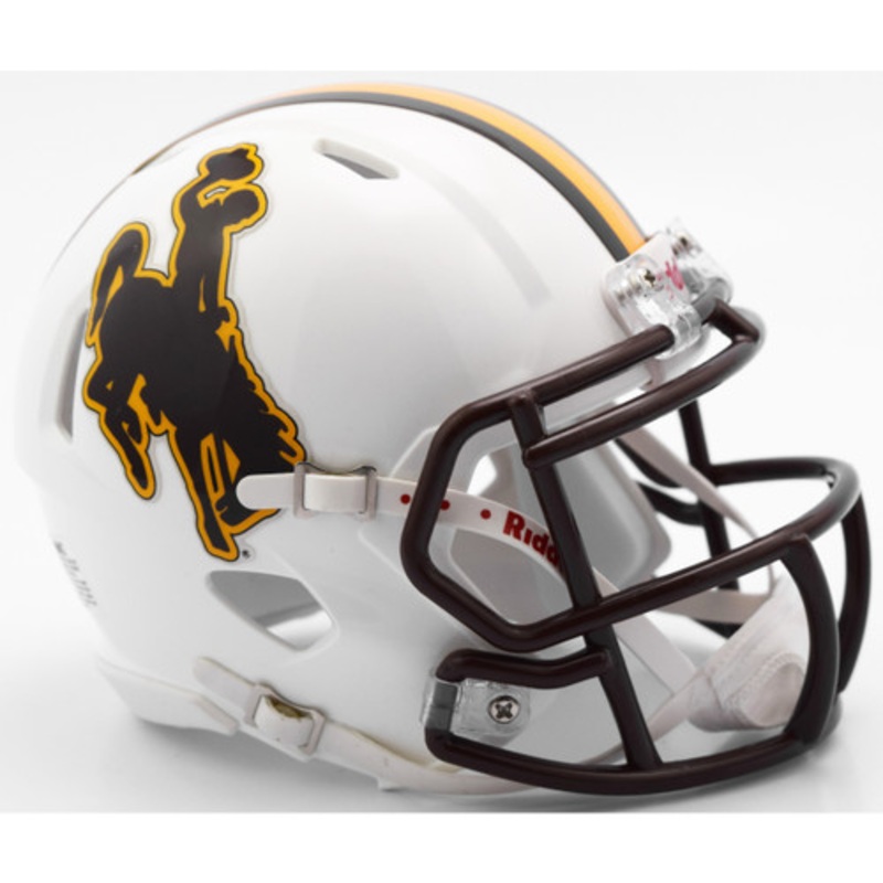Wyoming Cowboys NCAA Riddell Speed Mini Helmet