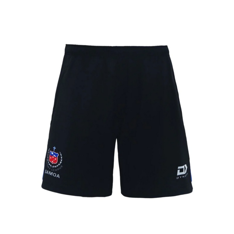2023 Samoa Rugby League Mens Black Gym Shorts | The Rugby Shop