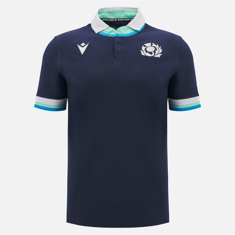 Scotland Rugby 2024/25 home short sleeve cotton shirt | The Rugby Shop