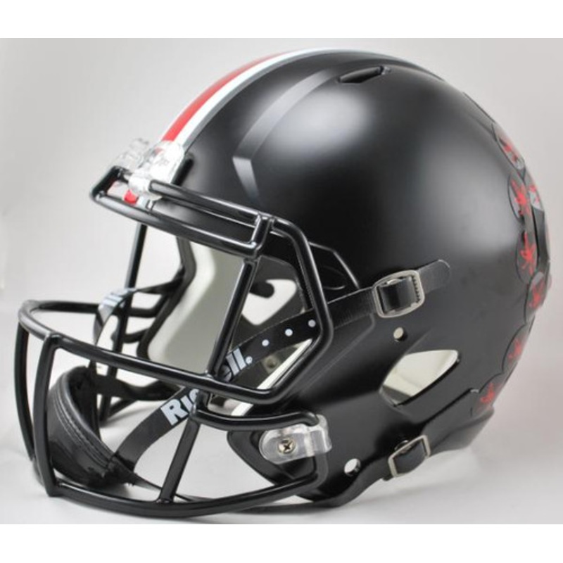 Ohio State Buckeyes Alternate BLACK SPEED Riddell Full Size Replica Helmet