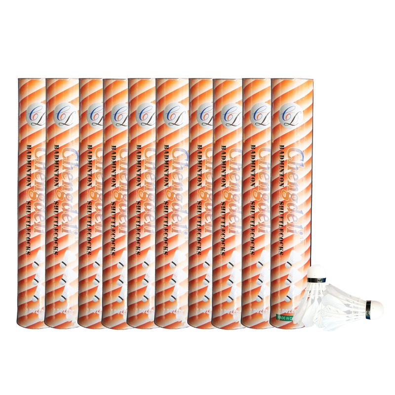 10 Tubes Of Chengdeli Feather Shuttlecocks-120 Shuttles