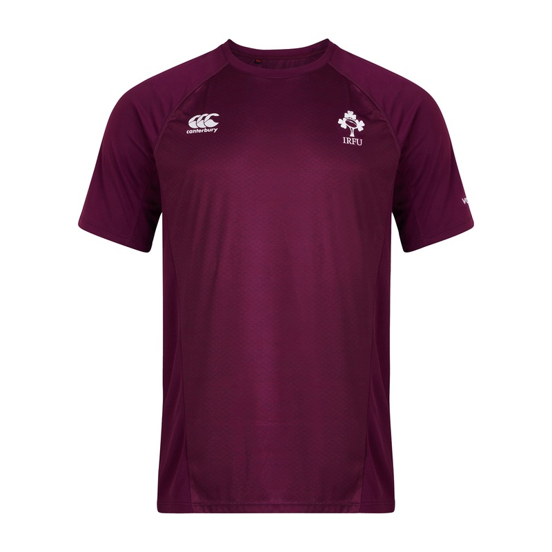 Canterbury Ireland Rugby 21/22 Poly T-Shirt – Purple | The Rugby Shop