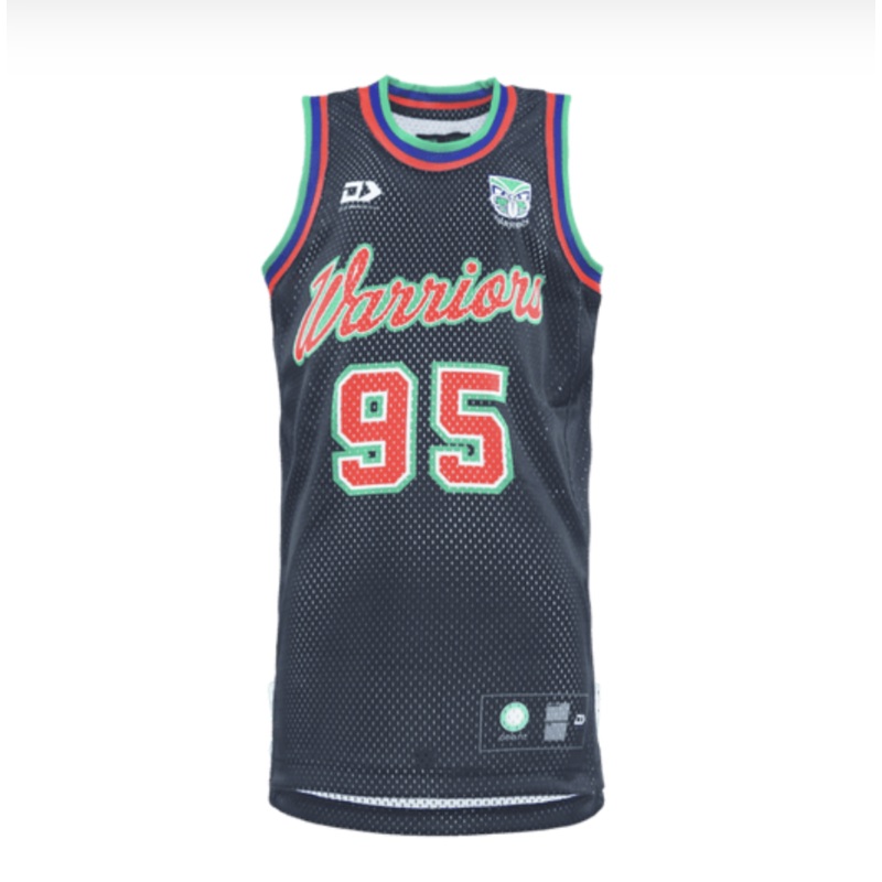 2025 New Zealand Warriors Basketball Singlet | The Rugby Shop