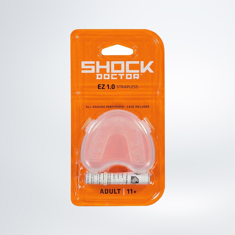 Shock Doctor Adult EZ 1.0 Strapless Mouth Guard (3000A-Clr)