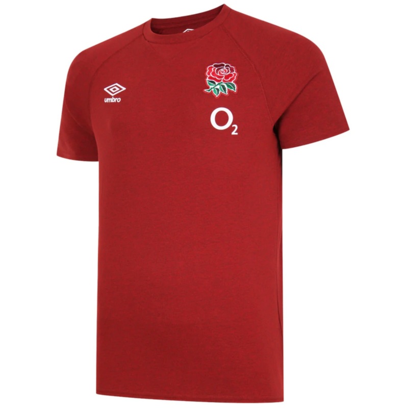 Umbro England Rugby Marl T-shirt Flame Scarlet | The Rugby Shop
