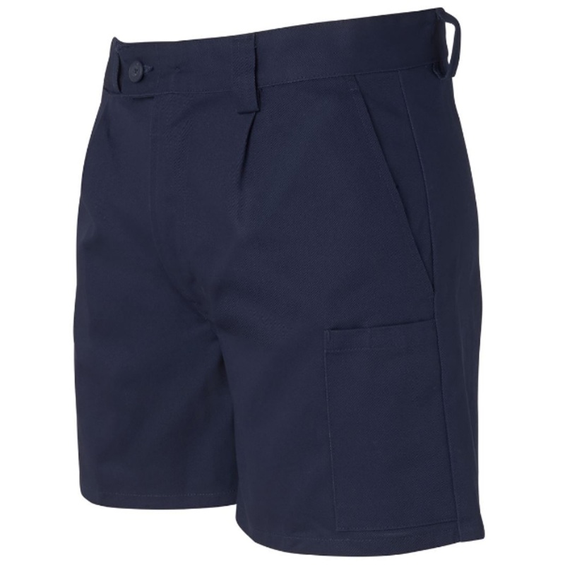 6MSS Mens Mercerised Short Leg Work Shorts -Navy