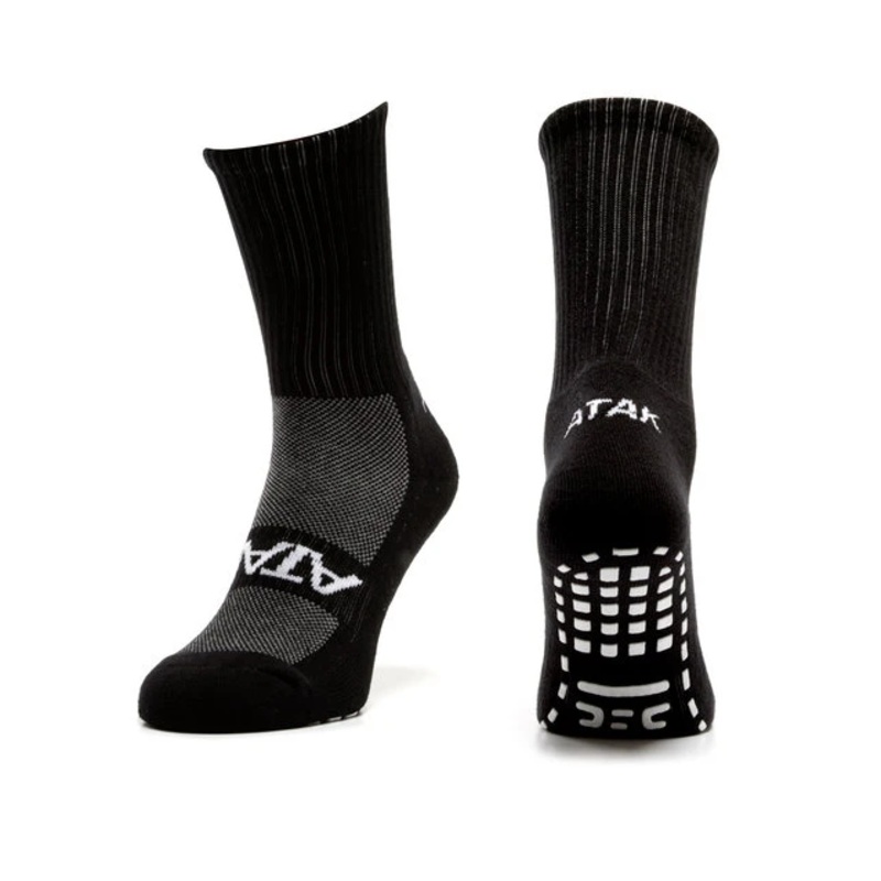 ATAK SHOX Mid-Leg Grip Socks Black