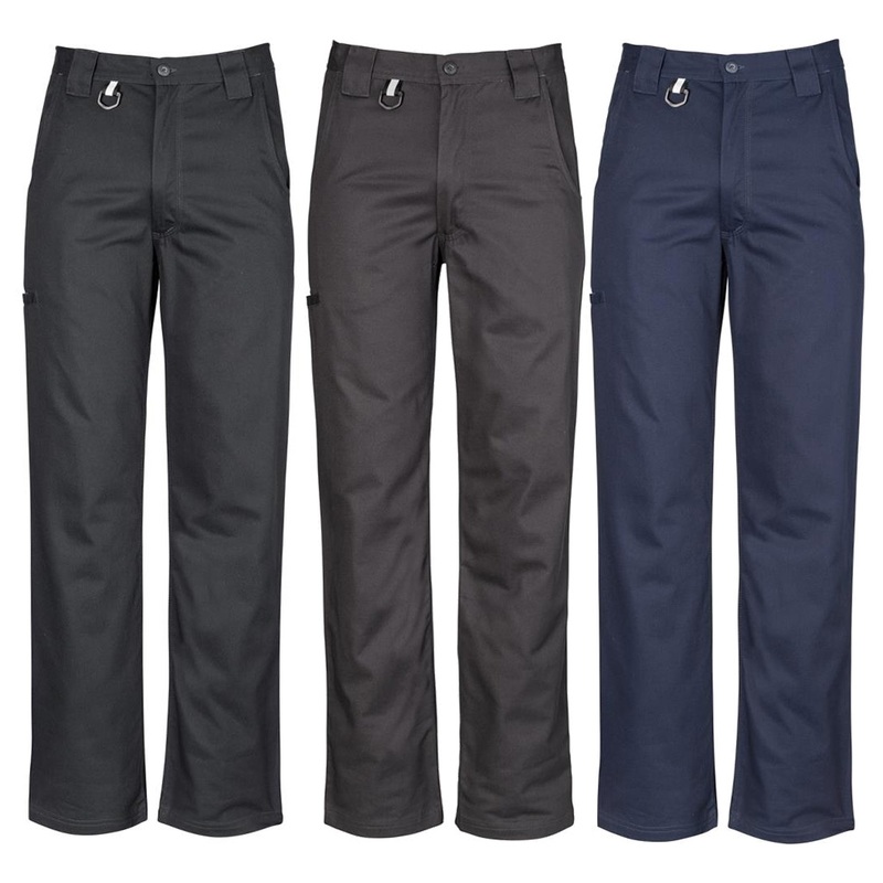 ZW002 Mens Plain Utility Work Pants