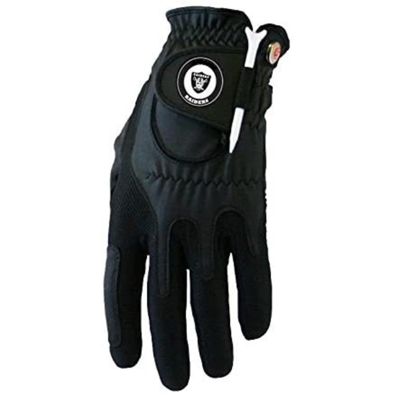 Zero Friction NFL Las Vegas Raiders Black Golf Glove, Left Hand