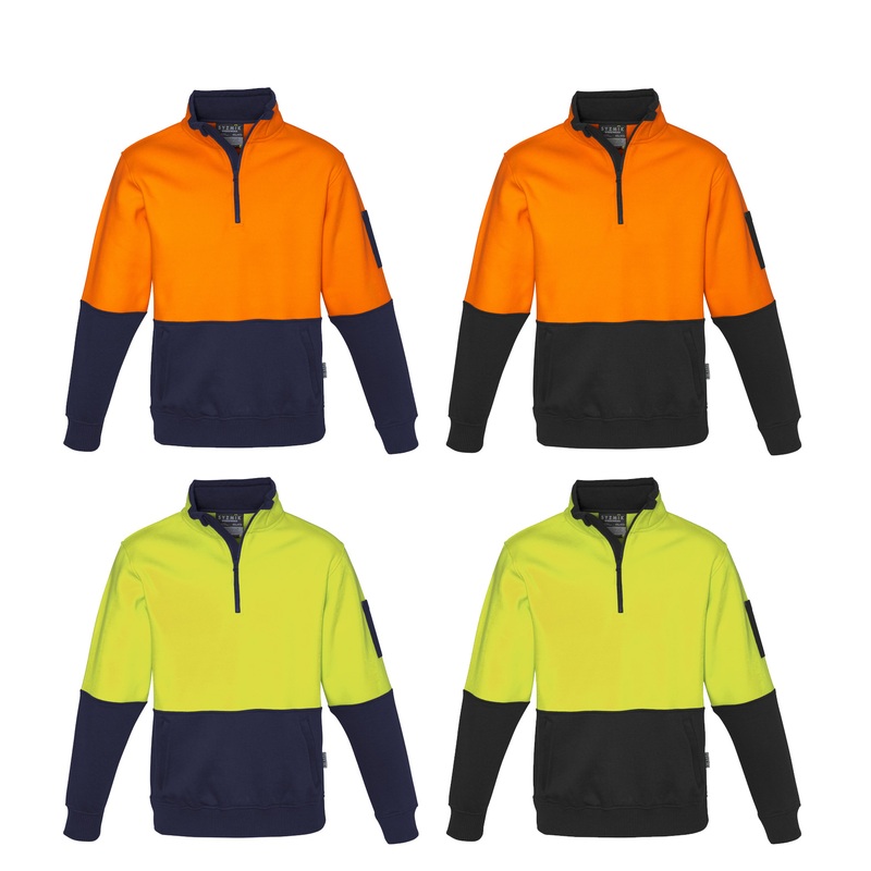ZT476 Unisex Hi Vis 1/2 Zip Pullover