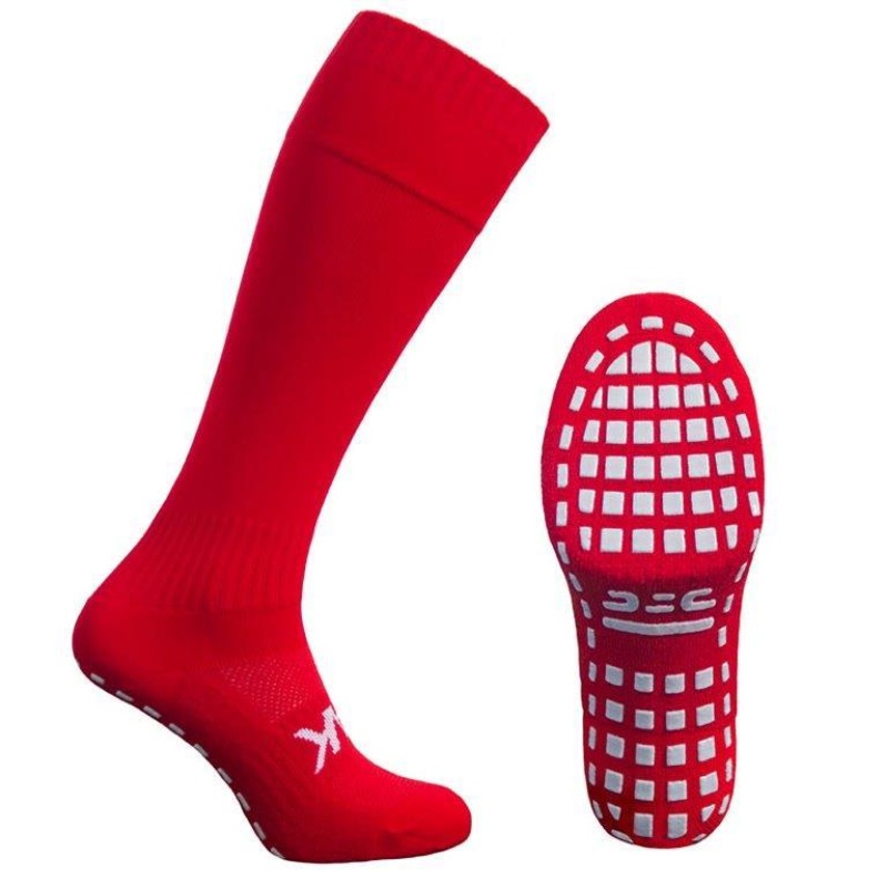 ATAK SHOX Full Length Grip Socks Red