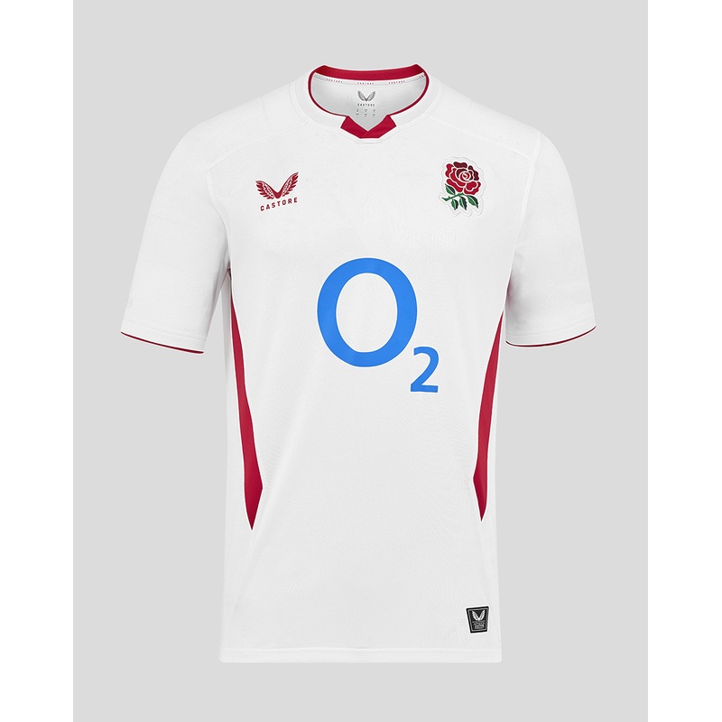 2025 Official Castore England Home Rugby Shirt | The Rugby Shop