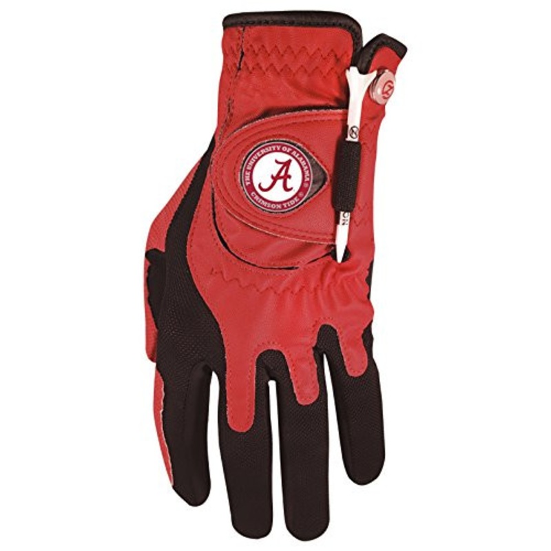 Zero Friction NCAA Alabama Crimson Tide Red Golf Glove, Left Hand