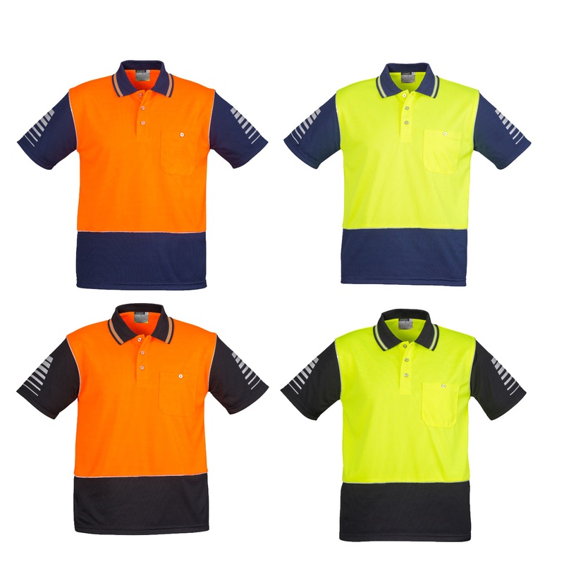 ZH236-Syzmik Mens Hi Vis Zone Polo