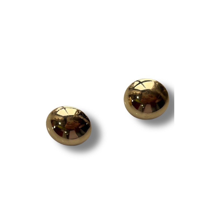 Gold Medium Circle Dome Earrings *FINAL SALE*