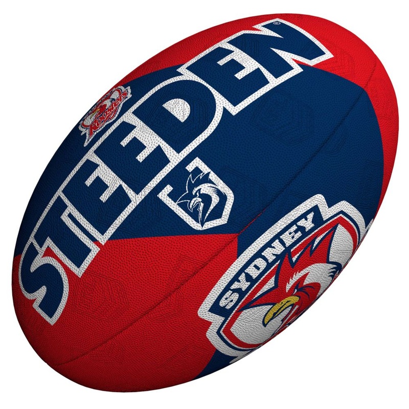 Steeden NRL Roosters Team Supporter Rugby League Balls – 11 Inch Roosters 11