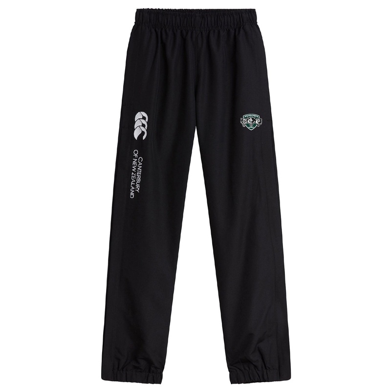 Woodlands Youth Wolfpack Cuffed Hem Stadium Pant by Canterbury Y4 Black
