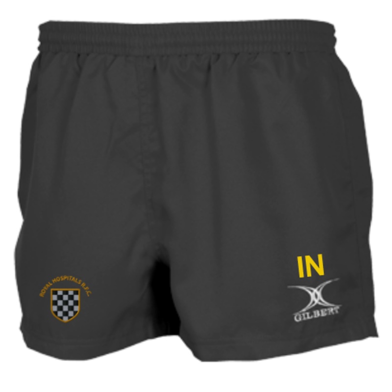 Barts and The London Rugby Football Club Senior’s Black Saracen V3 Match Shorts 2 Extra Small