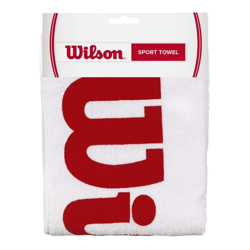 Wilson Sport Towel – White/Red WHITE/RED 120 x 60 cm